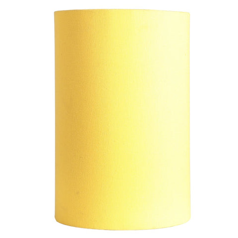 BTR CRAFTS Yellow Cylinder Lamp Shade, Cotton Fabric, (6" Inches)