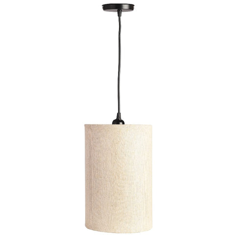 Hanging/ Pendant Cylinder Shade, Premium Jute (6*10 Inches)