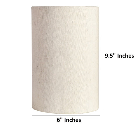 BTR CRAFTS Flex Cylinder Lamp Shade, Cotton Fabric, (6" Inches)