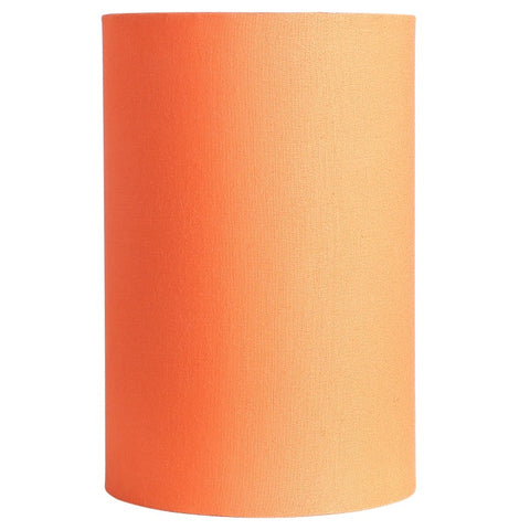 BTR CRAFTS Orange Cylinder Lamp Shade, Cotton Fabric, (6" Inches)