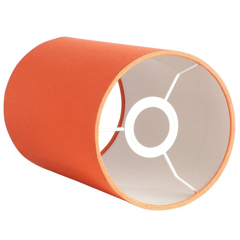 Hanging/ Pendant Cylinder Shade, Orange (6*10 Inches)