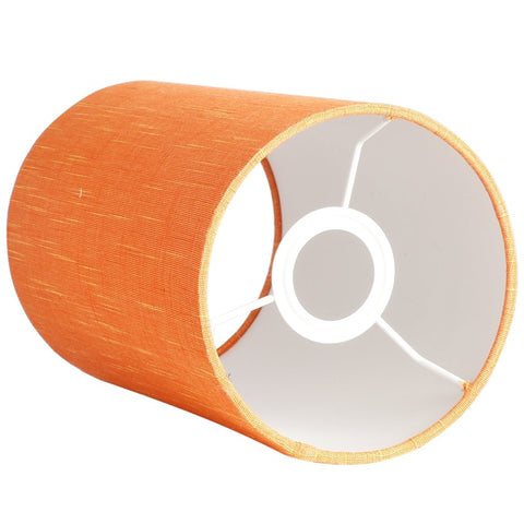 Hanging/ Pendant Cylinder Shade, Orange Texture (6*10 Inches)