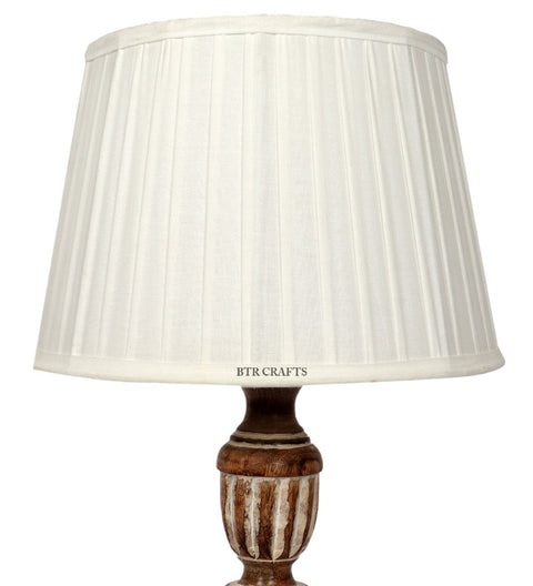 BTR CRAFTS Plated White Tapper Lamp Shade  12 Inches