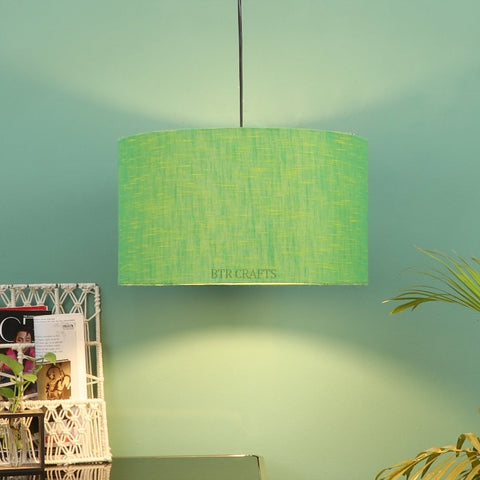Hanging/ Pendant Drum Shade, 18 inches Dia / Black Canopy