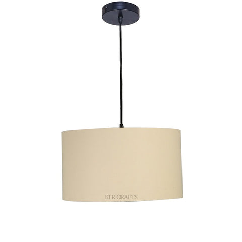 Hanging/ Pendant Drum Shade, 16 inches Dia / Black Canopy