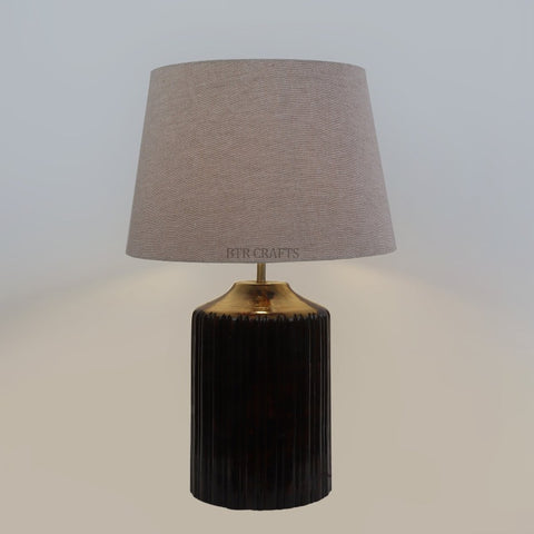 Antique Heavy Wooden Table Lamp  (Bulb not Included)