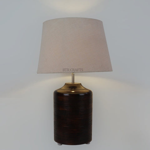 Antique Heavy Wooden Table Lamp (Bulb not Included)