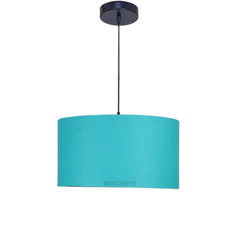 Hanging/ Pendant Drum Shade, 18 inches Dia / Black Canopy