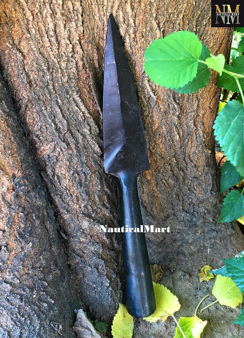 Hand-Forged Viking Saga Iron Spear Point Viking Accessories