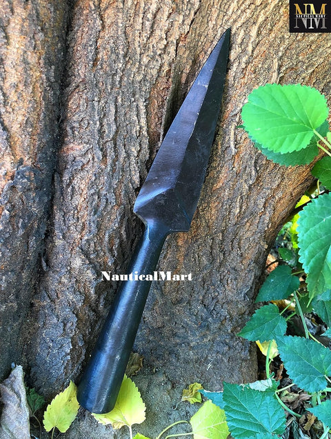 Hand-Forged Viking Saga Iron Spear Point Viking Accessories