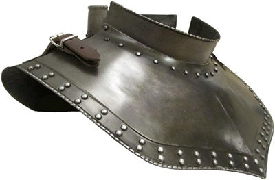 Medieval Studded Gorget SCA Reenactment Silver