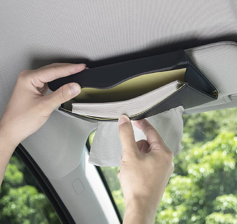 Car Visor Tissue Paper Purse-Holder/ Seatback Pocket Paper Napkin Holder/ Car Door Case Holder/ Interior Car Accessories