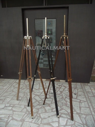Set of 3 Tripod Wooden LAMP Stand