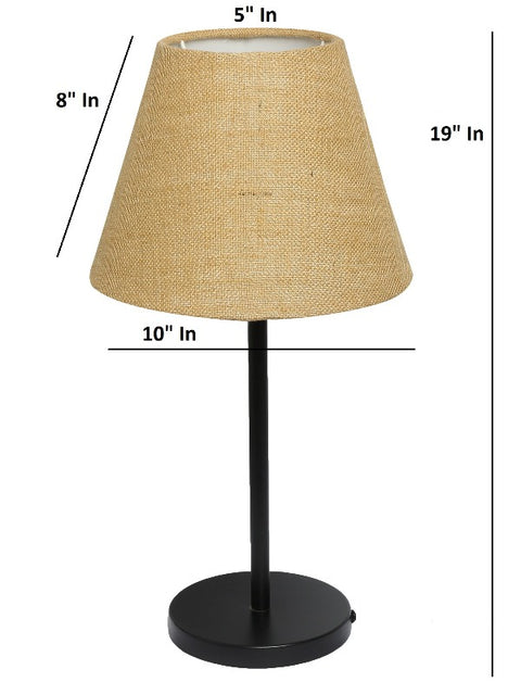 BTR CRAFTS Black Metal Table Lamp (Bulb not Included)