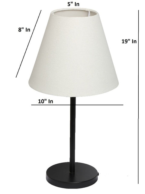 BTR CRAFTS Black Metal Table Lamp (Bulb not Included)