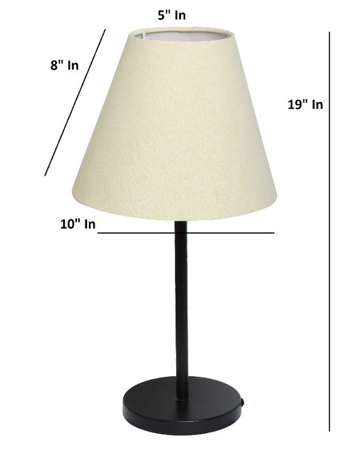 BTR CRAFTS Black Metal Table Lamp (Bulb not Included)