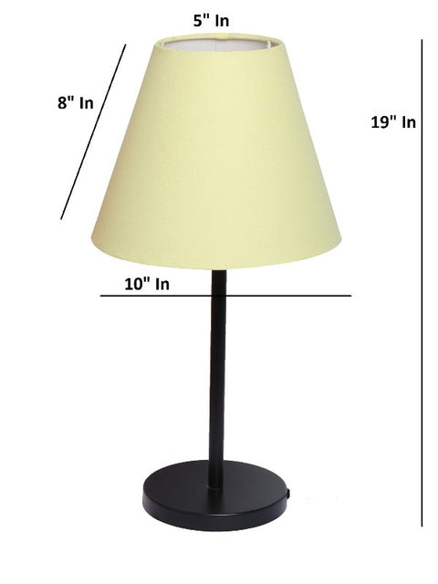 BTR CRAFTS Black Metal Table Lamp (Bulb not Included)