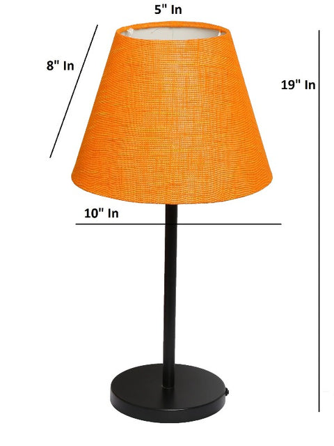 BTR CRAFTS Black Metal Table Lamp (Bulb not Included)