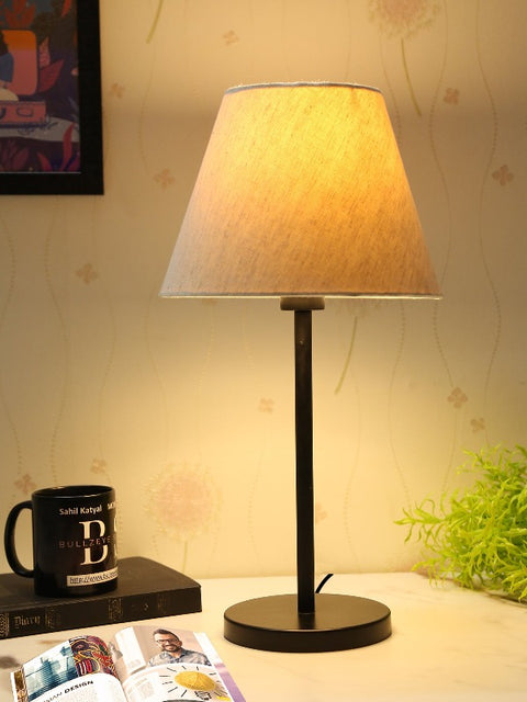 BTR CRAFTS Black Metal Table Lamp (Bulb not Included)