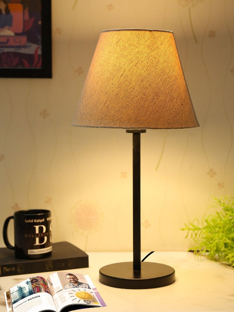 BTR CRAFTS Black Metal Table Lamp (Bulb not Included)