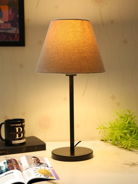 BTR CRAFTS Black Metal Table Lamp (Bulb not Included)