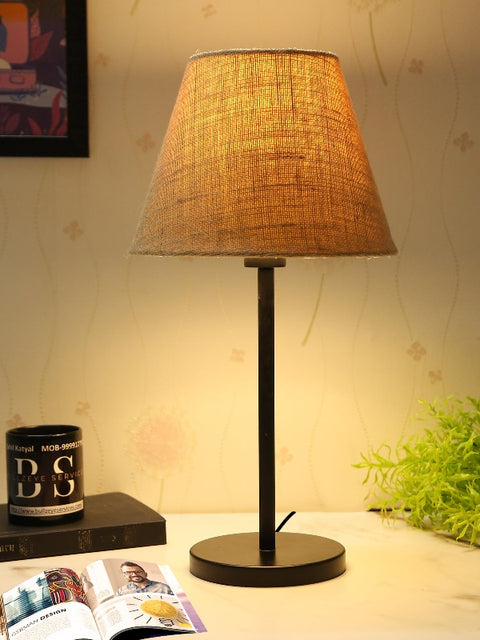 BTR CRAFTS Black Metal Table Lamp (Bulb not Included)