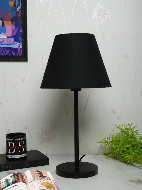 BTR CRAFTS Black Metal Table Lamp (Bulb not Included)