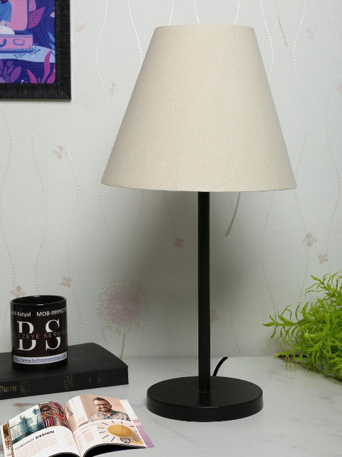 BTR CRAFTS Black Metal Table Lamp (Bulb not Included)