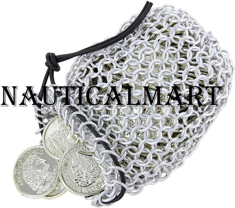 Medieval Chainmail Dice Bag Handmade