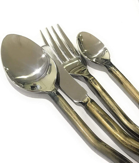 Stem Design Handle Silverware Cutlery Set