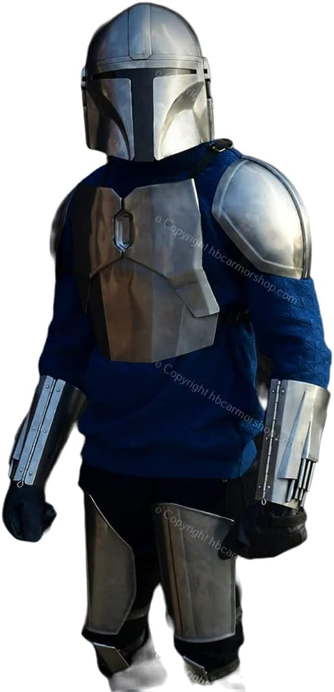 Din Djarin Mandalorian Steel Armour suit