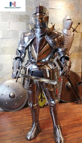 Medieval Knight Suit Of Armor Costume - LARP Wearable Authentic