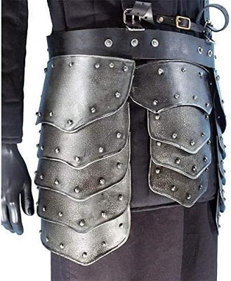 Medieval LARP Dark Warrior TASSETS Belt Armour