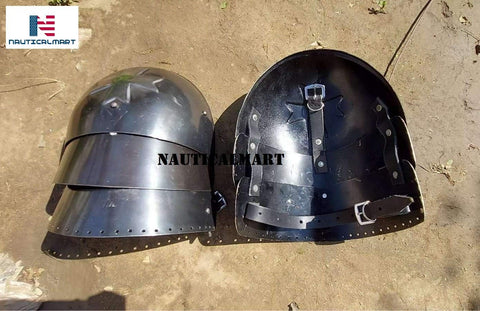 Medieval Crusader Steel Pauldrons