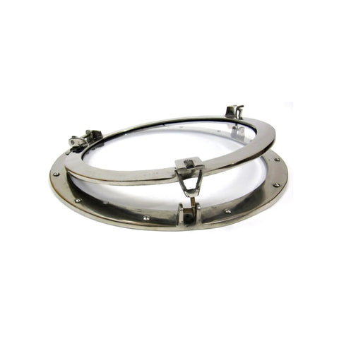 PORTHOLE GLASS ALUMINUM CHROME, 20"