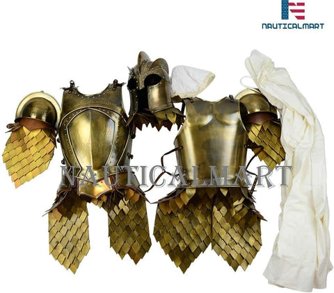 Medieval Kingsguard Armor Set with Display Stand