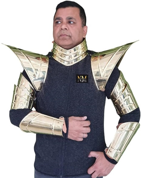 Burning Man Holographic Gold Finish Armor