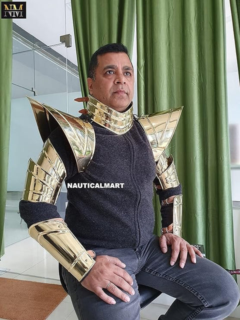 Burning Man Holographic Gold Finish Armor