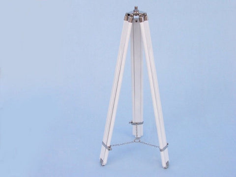 Chrome with White Leather Griffith Astro Telescope 50"