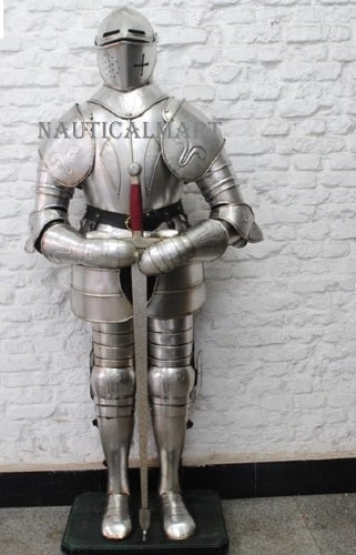 Spanish Full Suit of Armor Knight Closed Armor Helmet