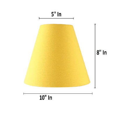 10" Inches, Conical Lamp Shade, Cotton Fabric,