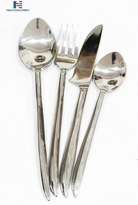 Silver Cutlery Set of Spoon, Fork & Knife