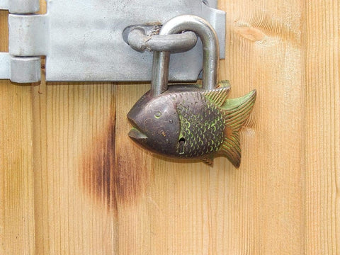 Brass Fish Padlock