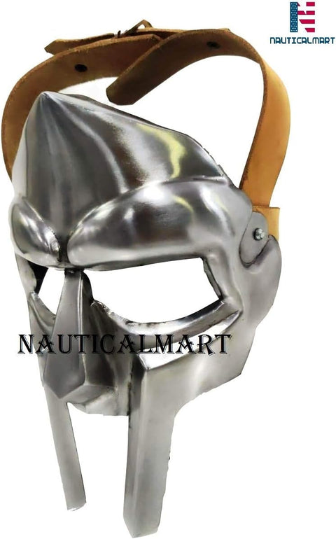 MF Doom Rapper Steel Gladiator Hand Made Helmet