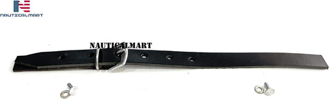 Riveted Suede Genuine Leather Armor Strap