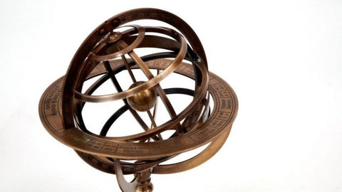 Brass Armillary On Base