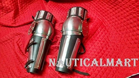 Medieval Steel Arm Set Harness with Roundel Elbows