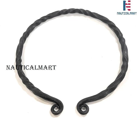 NauticalMart Handmade Iron Viking Warrior Torc Necklace