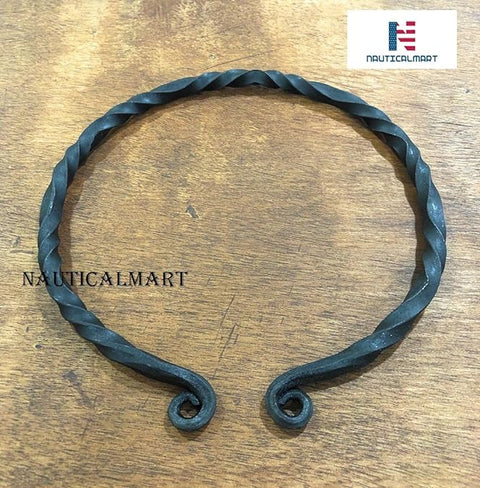 NauticalMart Handmade Iron Viking Warrior Torc Necklace