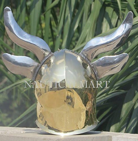 Viking Horn Barbarian Corinthian Halloween Helmet